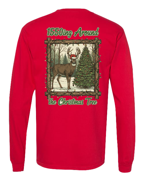 1550ing Around the Christmas Tree LS Tee