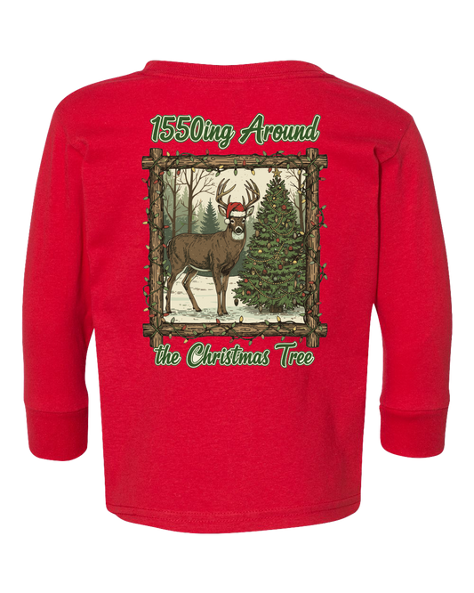 1550ing Around the Christmas Tree LS Toddler Tee