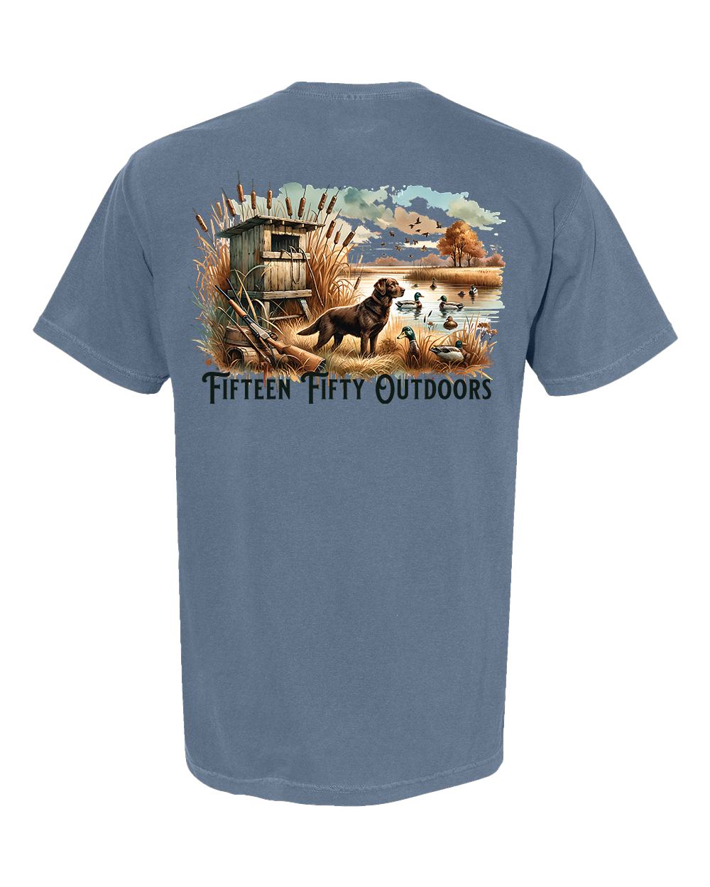Chocolate Lab Duck Pocket Tee