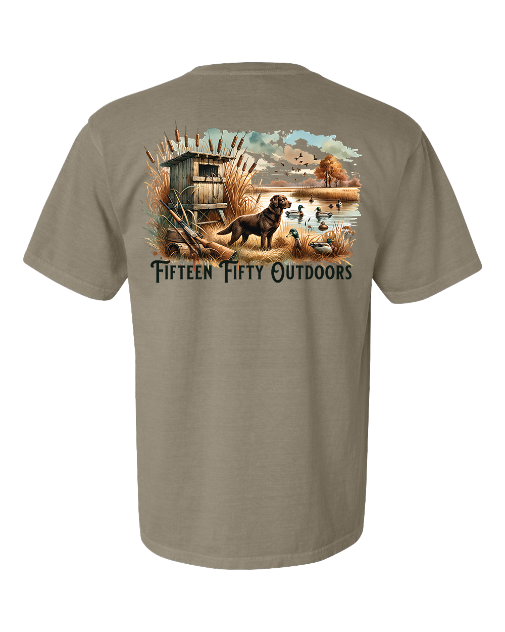 Chocolate Lab Duck Pocket Tee