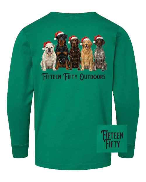 Santa Paws Logo LS Youth Tee