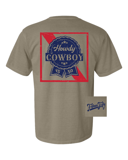 Howdy Cowboy Pocket Tee