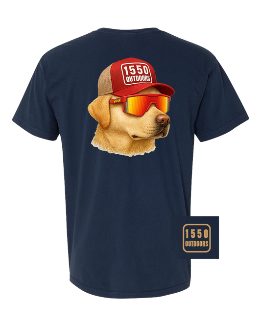 Trucker Hat Dog Pocket Tee