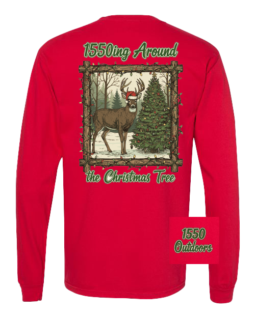 1550ing Around the Christmas Tree LS Tee