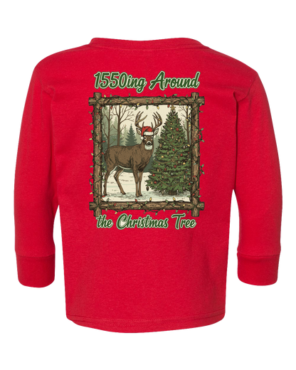 1550ing Around the Christmas Tree LS Toddler Tee