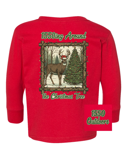 1550ing Around the Christmas Tree LS Toddler Tee