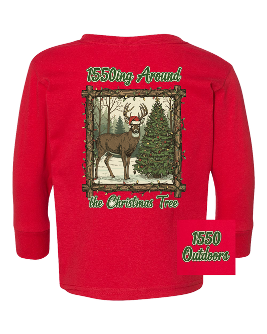 1550ing Around the Christmas Tree LS Toddler Tee
