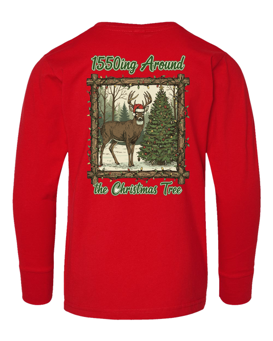 1550ing Around the Christmas Tree LS Youth Tee