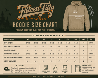 Fifteen Fifty Outdoors Tan Logo Hoodie