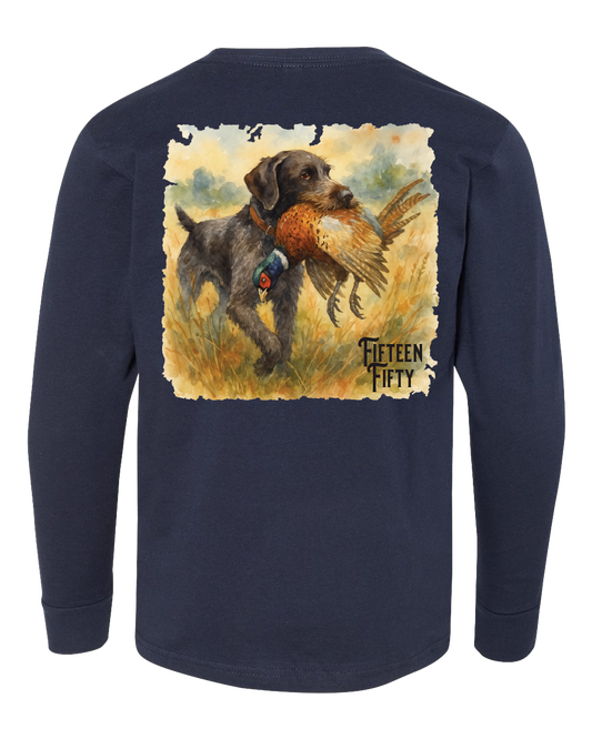 Drahthaar Pheasant LS Toddler Tee