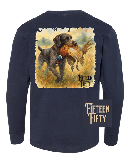 Drahthaar Pheasant LS Youth Tee