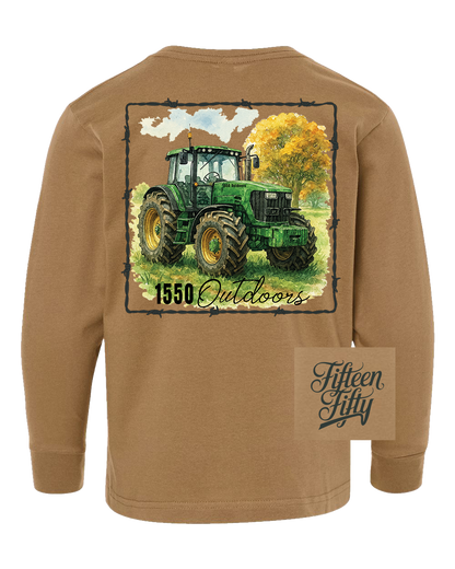 Big Green Tractor LS Youth Tee