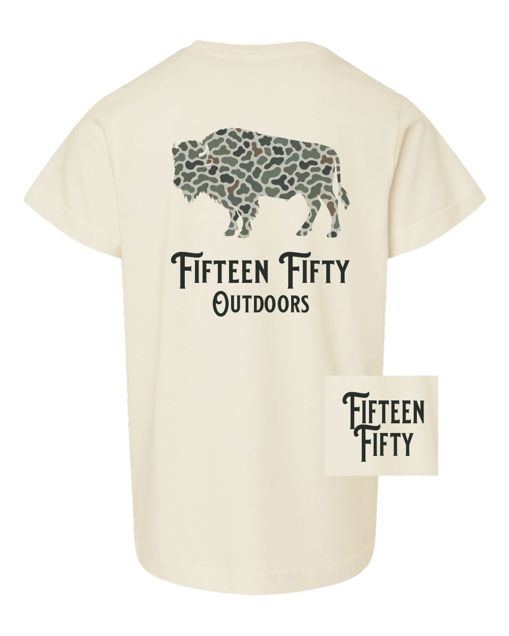 Camo Bison Toddler Tee