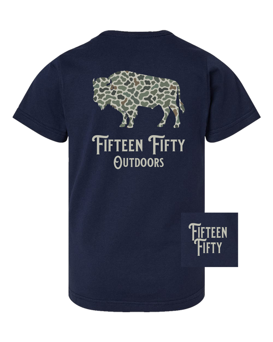 Camo Bison Youth Tee