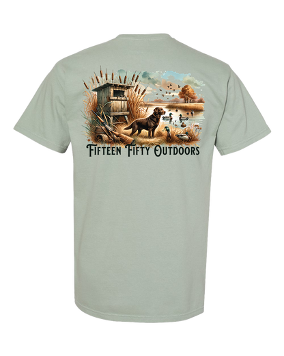 Chocolate Lab Duck Pocket Tee