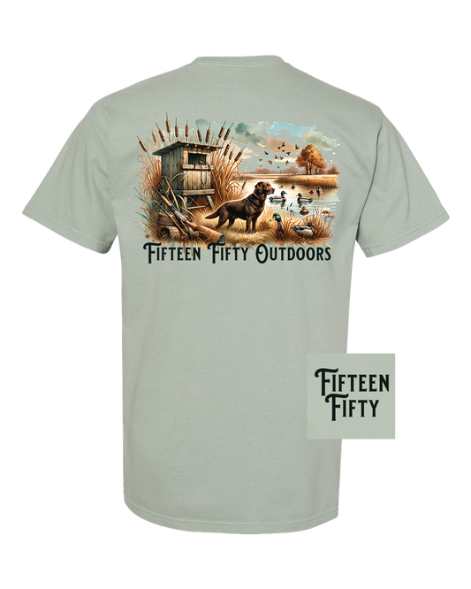 Chocolate Lab Duck Pocket Tee