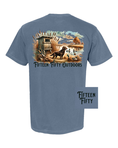 Chocolate Lab Duck Pocket Tee