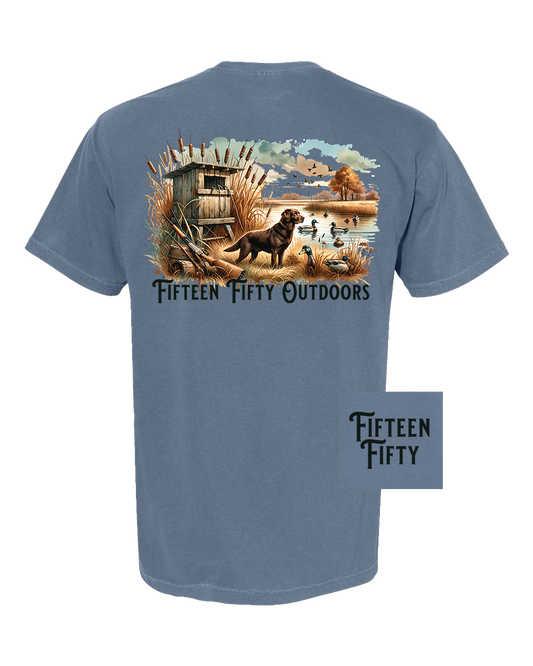 Chocolate Lab Duck Pocket Tee