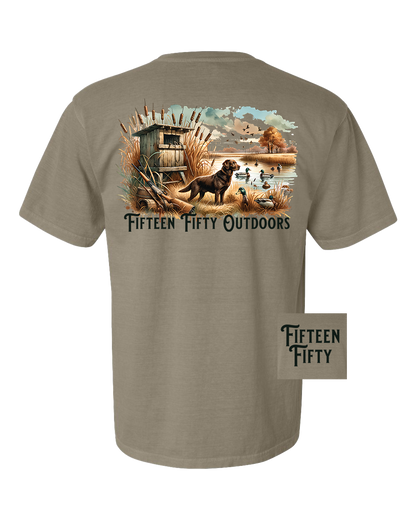 Chocolate Lab Duck Pocket Tee