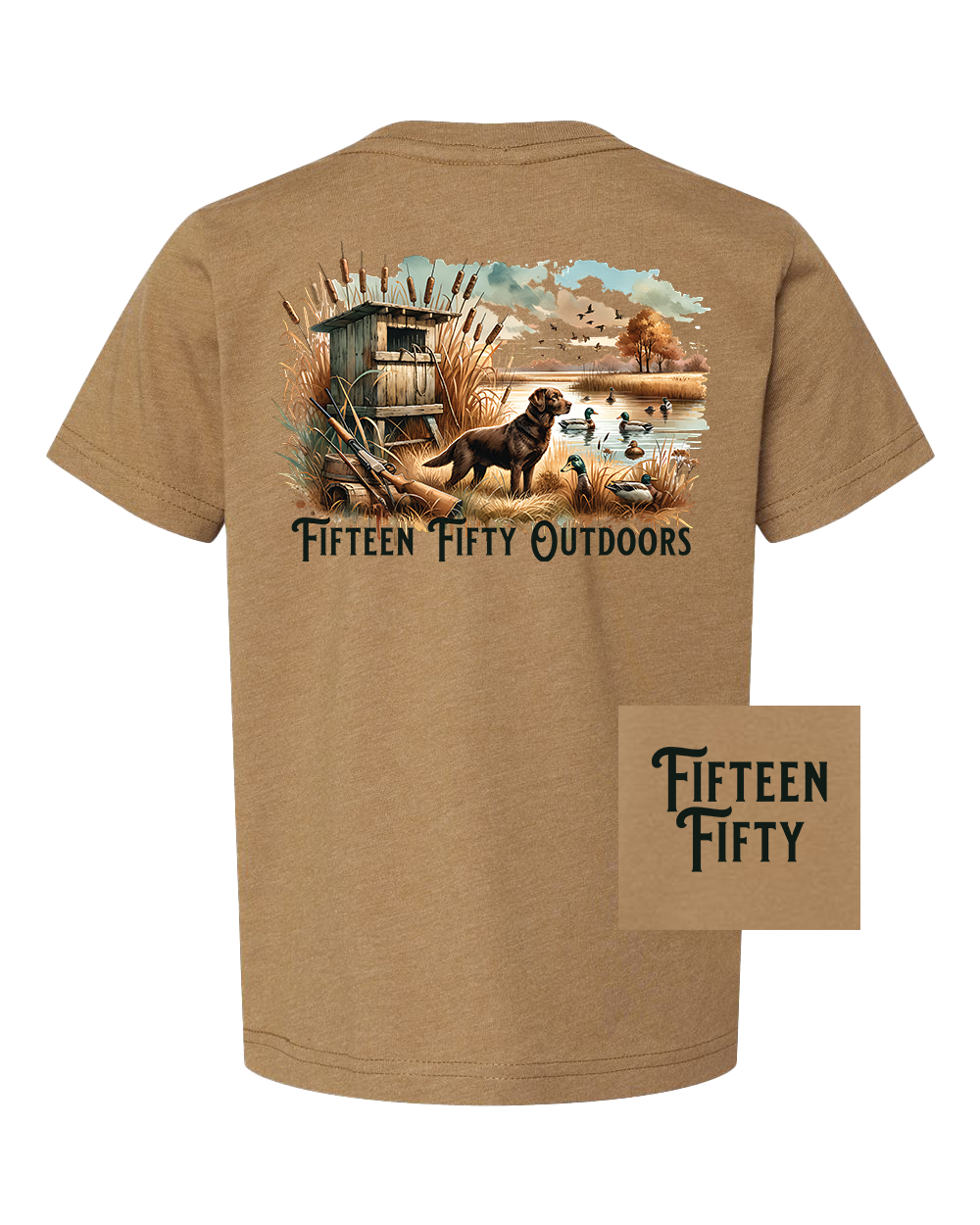 Chocolate Lab Duck Toddler Tee