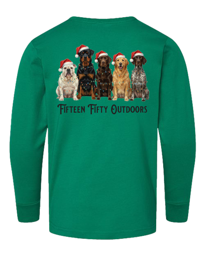 Santa Paws Logo LS Youth Tee