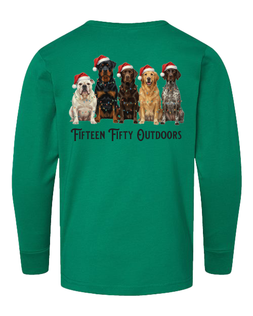 Santa Paws Logo LS Youth Tee