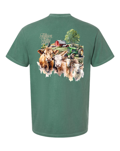 Cow Farm Pocket Tee