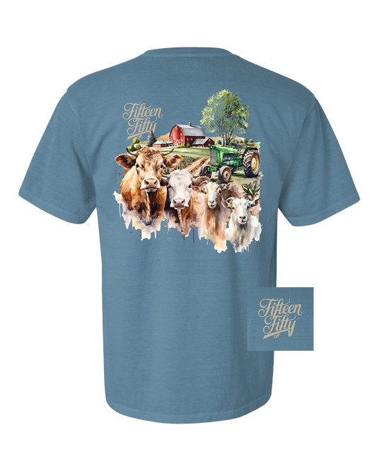 Cow Farm Pocket Tee