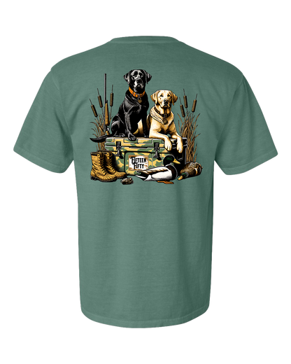 Dogs on Cooler Pocket Tee