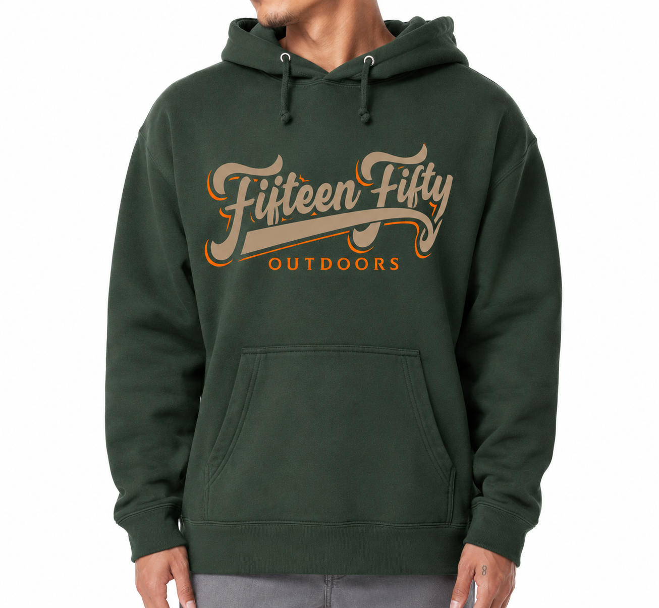 Fifteen Fifty Outdoors Tan Logo Hoodie