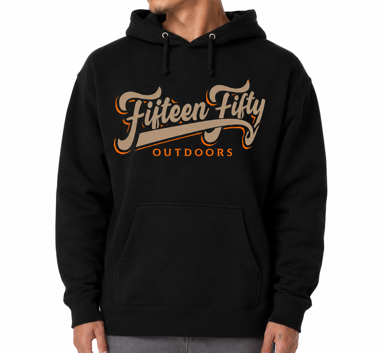 Fifteen Fifty Outdoors Tan Logo Hoodie