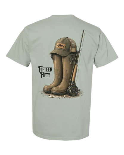 Gone Fishing Pocket Tee