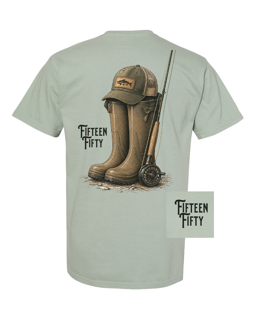 Gone Fishing Pocket Tee