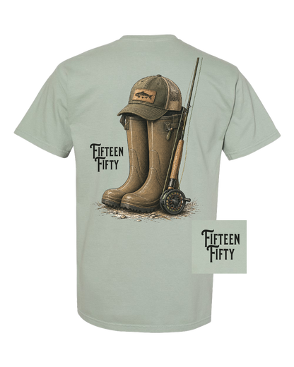 Gone Fishing Pocket Tee