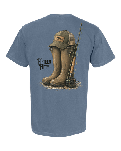 Gone Fishing Pocket Tee