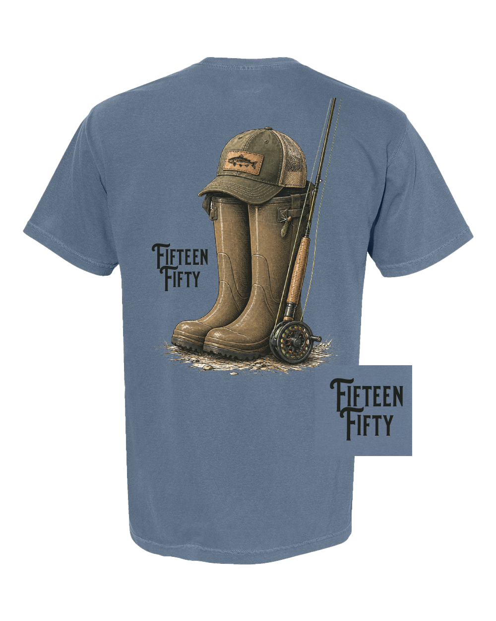 Gone Fishing Pocket Tee