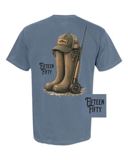 Gone Fishing Pocket Tee