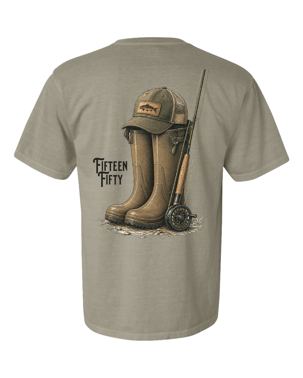 Gone Fishing Pocket Tee