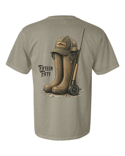 Gone Fishing Pocket Tee