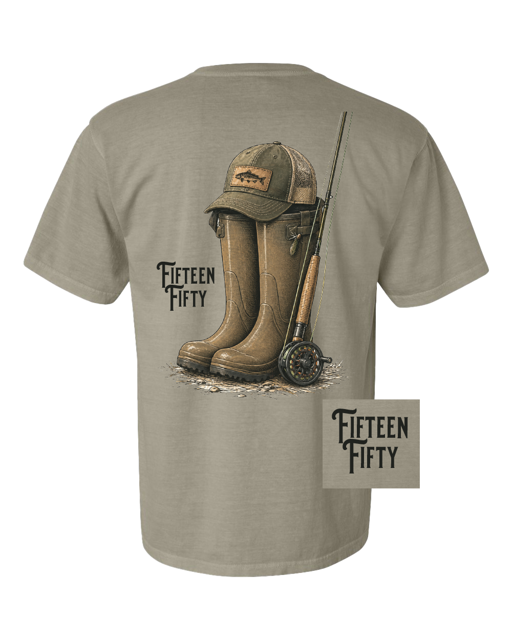 Gone Fishing Pocket Tee