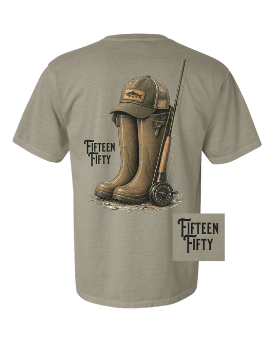 Gone Fishing Pocket Tee