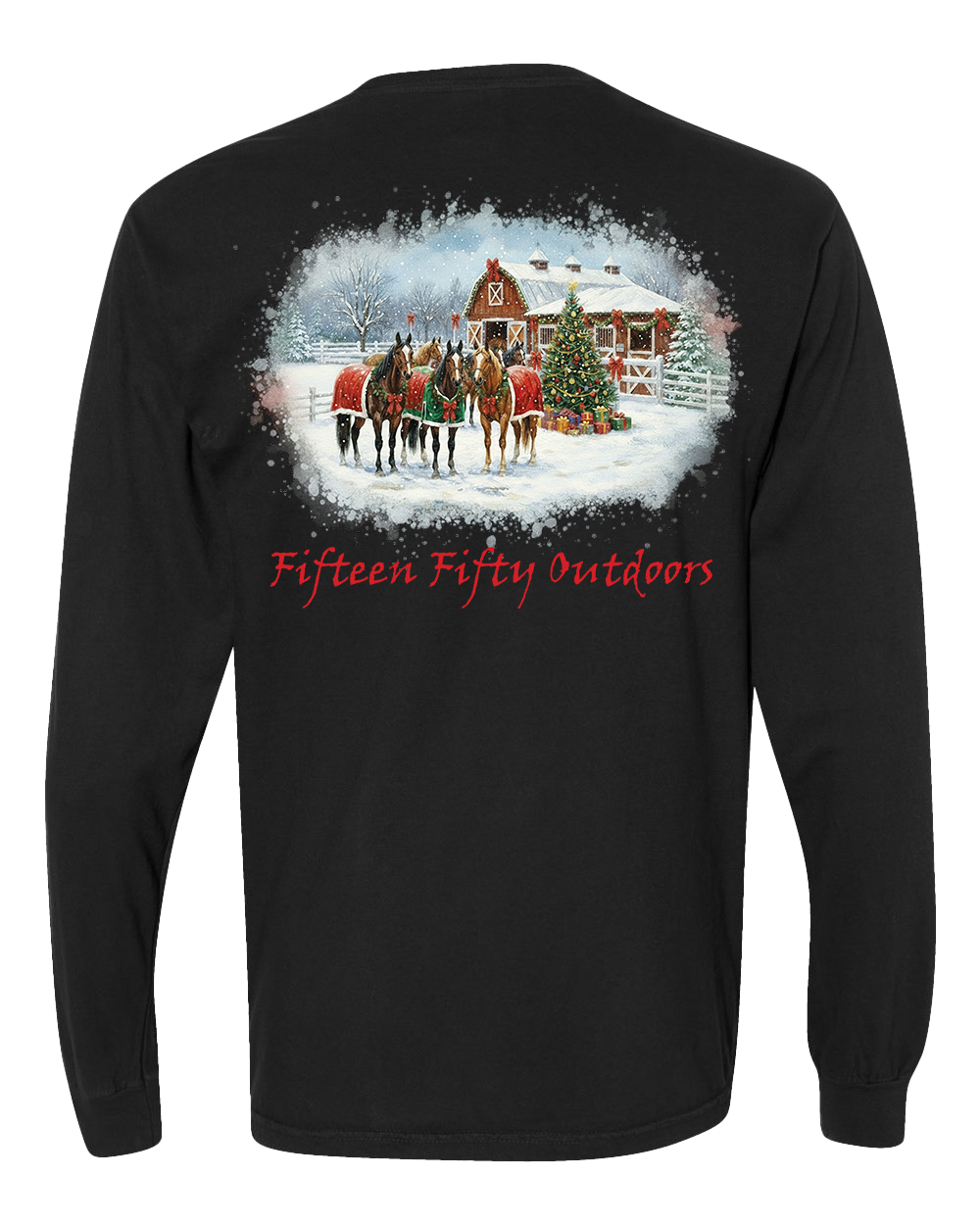 Holly Jolly Horse Barn LS Tee