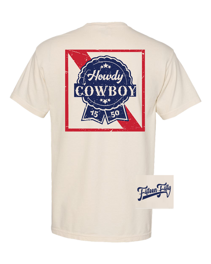 Howdy Cowboy Pocket Tee