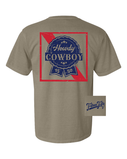 Howdy Cowboy Pocket Tee