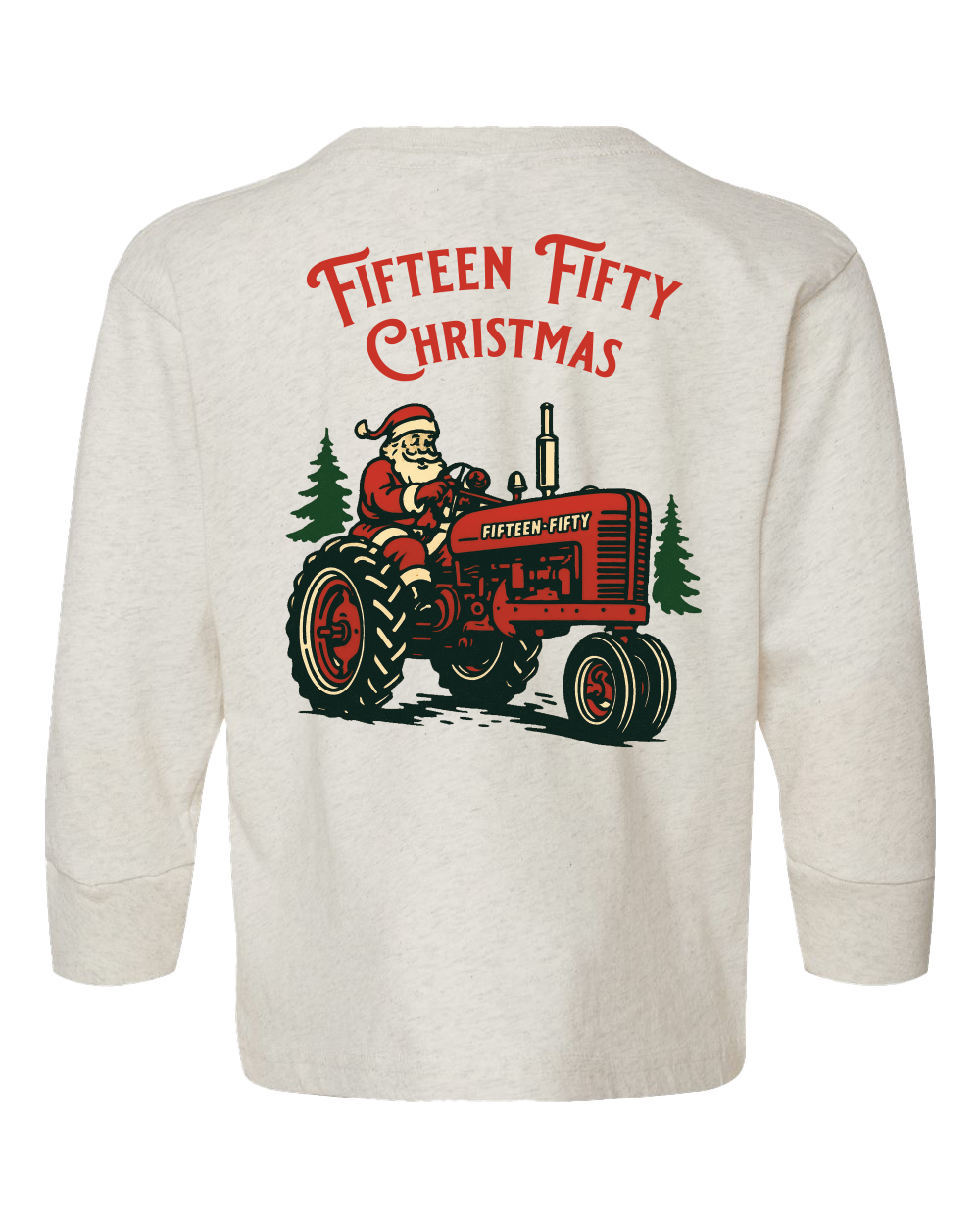 Fifteen Fifty Santa Tractor LS Toddler Tee