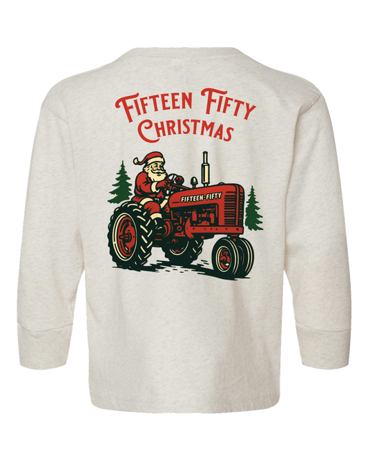Fifteen Fifty Santa Tractor LS Toddler Tee