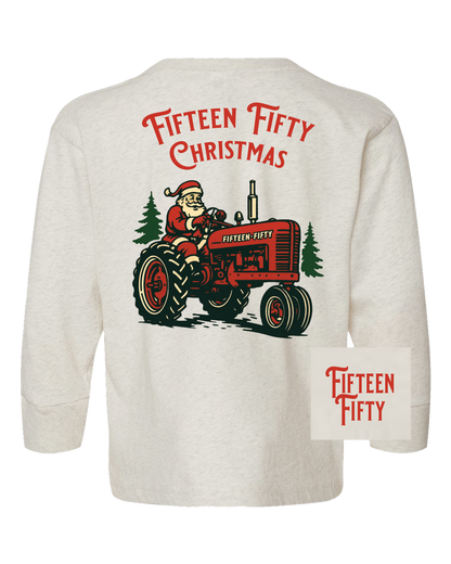 Fifteen Fifty Santa Tractor LS Toddler Tee