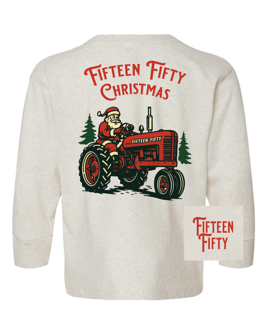 Fifteen Fifty Santa Tractor LS Toddler Tee