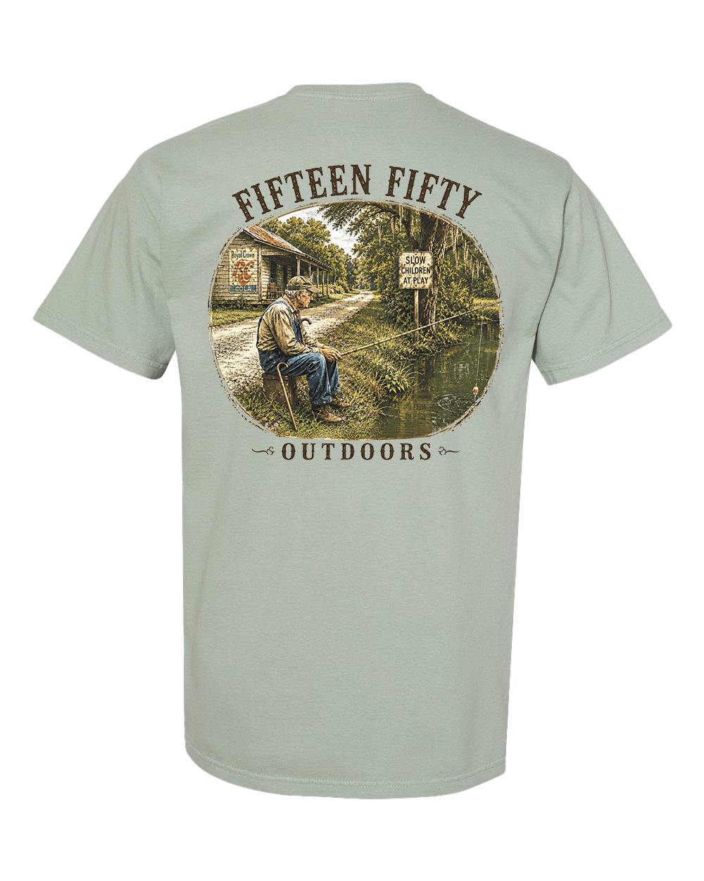 Sittin' & Fishin' Pocket Tee
