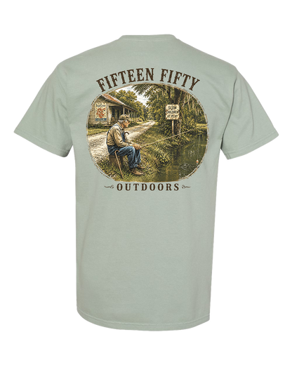 Sittin' & Fishin' Pocket Tee